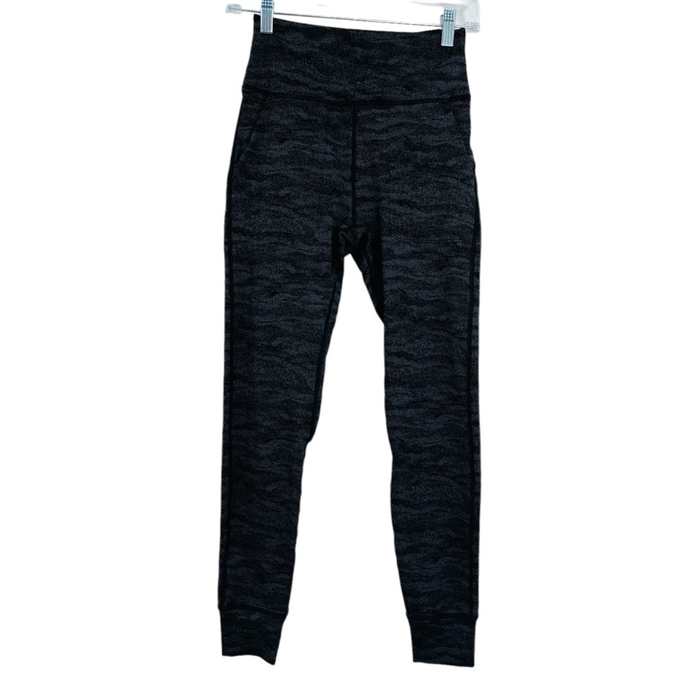 Ododos high‎ rise textured leggings pockets space dye women's size Small